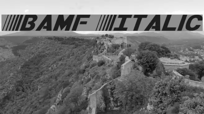 Bamf Italic フォント examples
