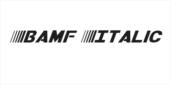 Bamf Italic Logo