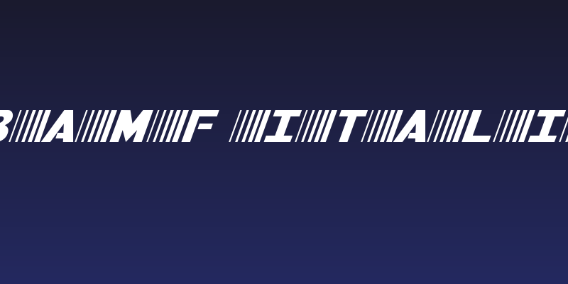 Bamf Italic Social Header