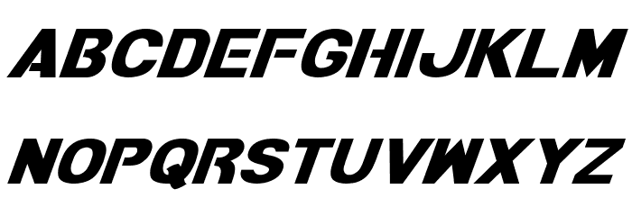 Bamf Italic Font LOWERCASE