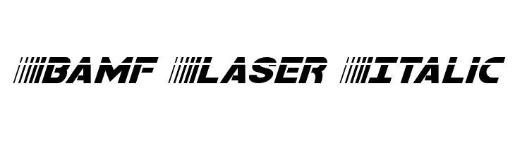 Bamf Laser Italic  لخطوط تنزيل