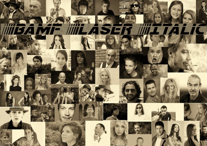 Bamf Laser Italic Example 1