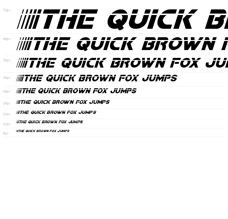 Bamf Laser Italic Waterfall