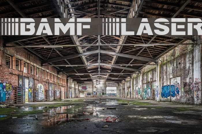 Bamf Laser Font examples