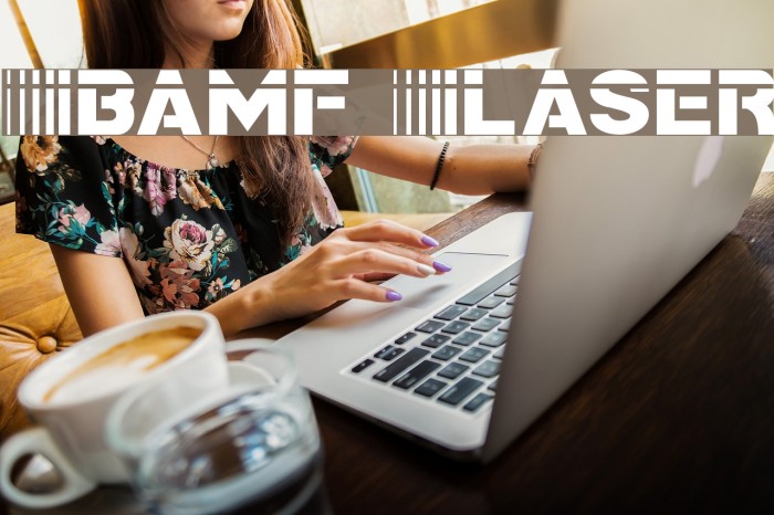 Bamf Laser Font examples