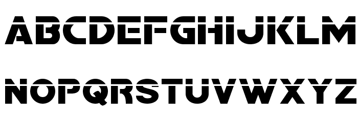 Bamf Laser Font LOWERCASE