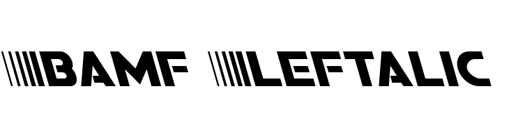 Bamf Leftalic  Frei Schriftart Herunterladen