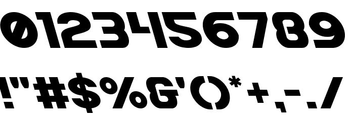 Bamf Leftalic Font OTHER CHARS