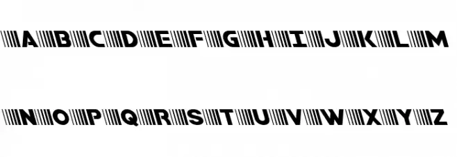 Bamf Leftalic Caratteri MAIUSCOLE
