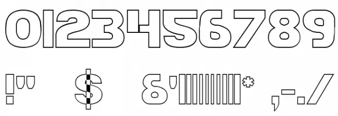 Bamf Outline Polices AUTRES CHARS