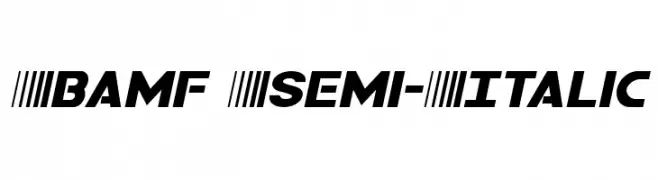 Bamf Semi-Italic  Fuentes Gratis Descargar