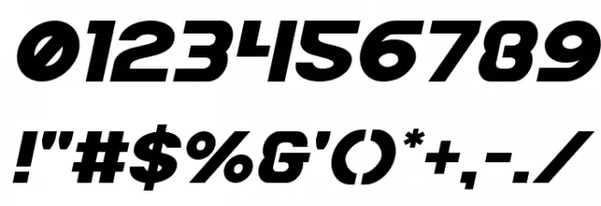 Bamf Semi-Italic Font OTHER CHARS