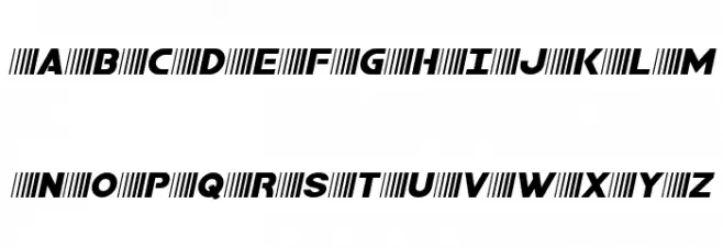 Bamf Semi-Italic 字体 大写