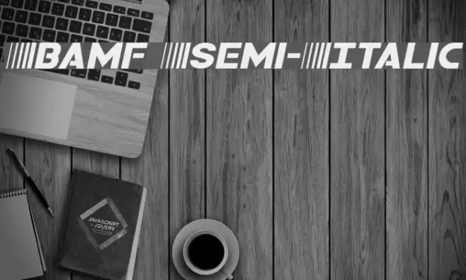 Bamf Semi-Italic Font examples