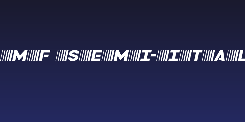 Bamf Semi-Italic Social Header