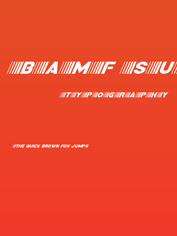 Bamf Super-Italic Poster