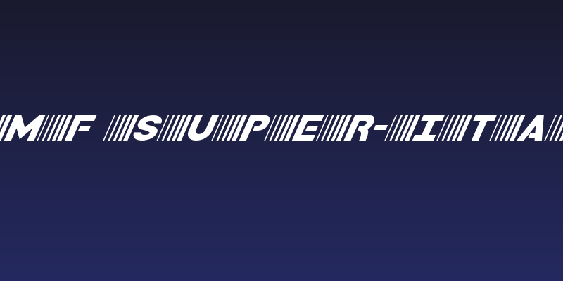 Bamf Super-Italic Social Header