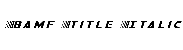 Bamf Title Italic  لخطوط تنزيل