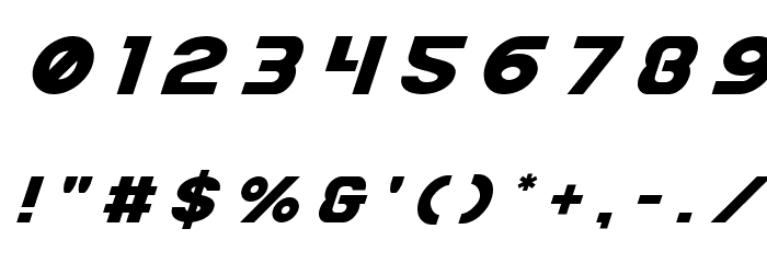 Bamf Title Italic Font OTHER CHARS
