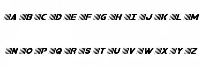 Bamf Title Italic फ़ॉन्ट अपरकेस