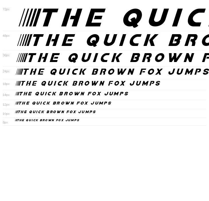 Bamf Title Italic Waterfall