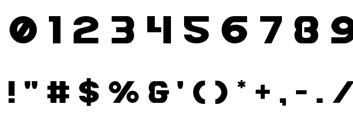 Bamf Title Font OTHER CHARS