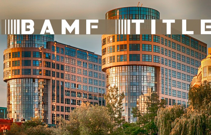 Bamf Title Font examples