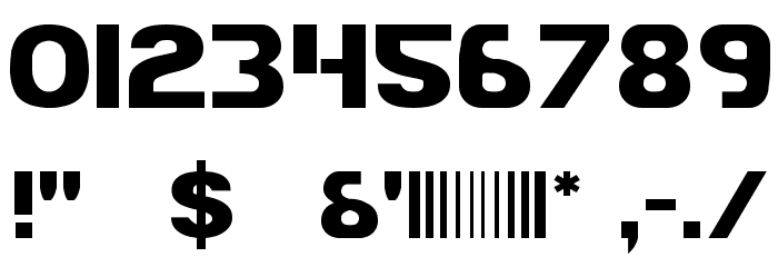 Bamf Font OTHER CHARS