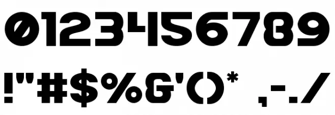 Bamf Font OTHER CHARS