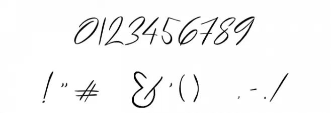 Bammantoe Font OTHER CHARS