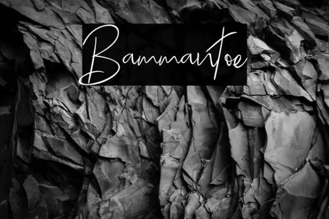 Bammantoe Font examples