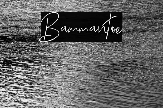 Bammantoe Font examples