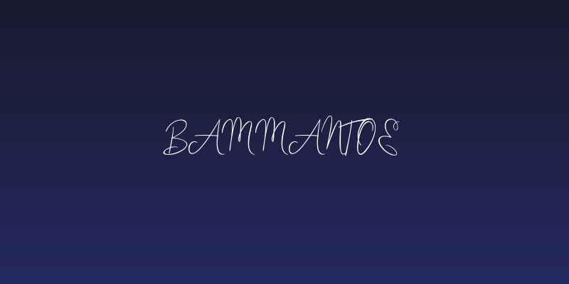 Bammantoe Social Header