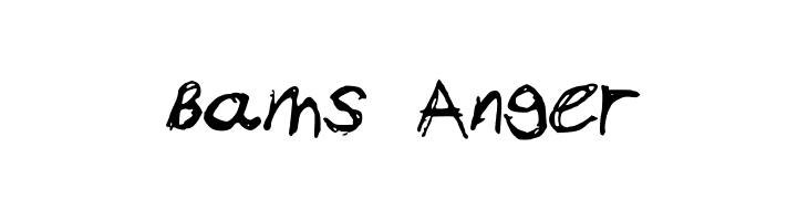 Bams Anger  Free Fonts Download