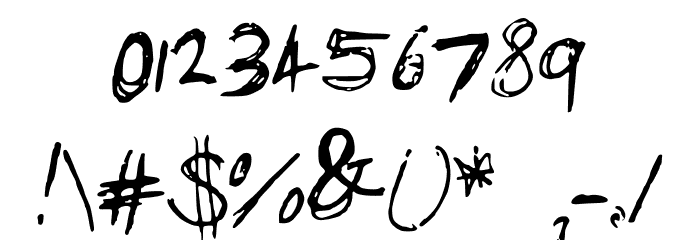 Bams Anger Font OTHER CHARS