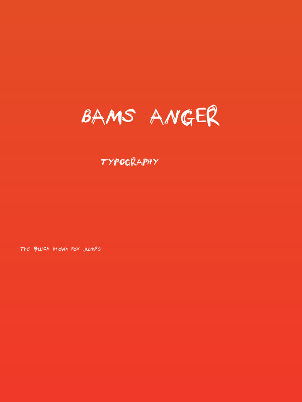 Bams Anger Poster
