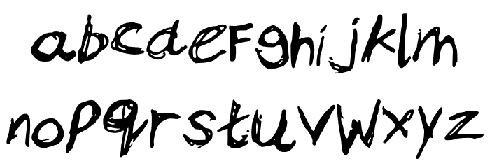 Bams Anger Font LOWERCASE