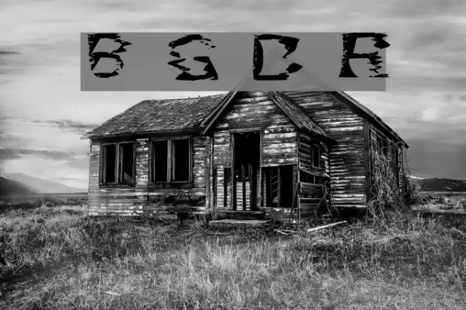 Bams Glitch Demo Regular Font examples