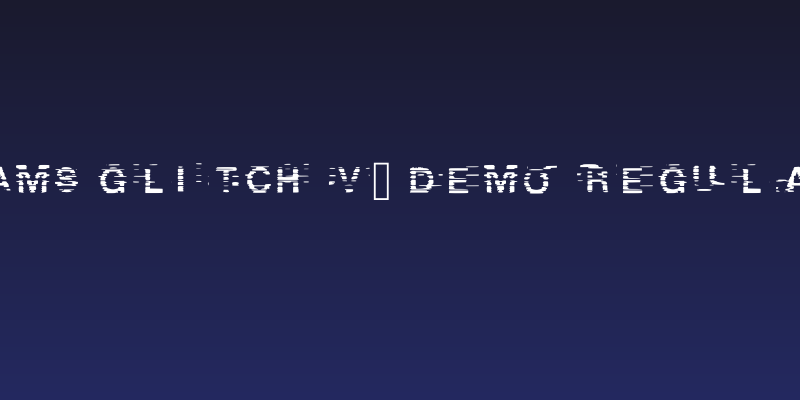 Bams Glitch V2 Demo Regular Social Header