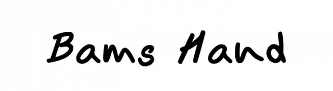 Bams Hand  Fuentes Gratis Descargar