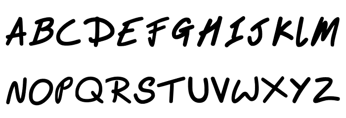 Bams Hand Schriftart Groß