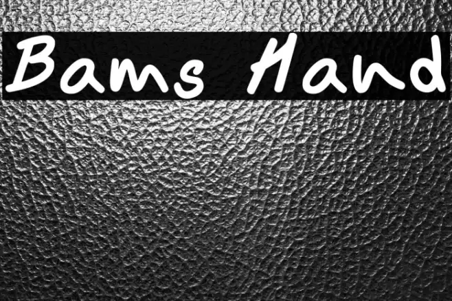 Bams Hand Example 2