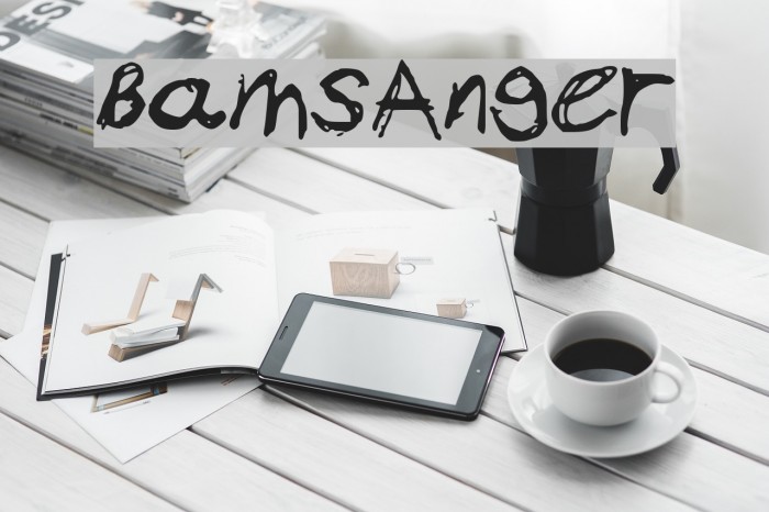 BamsAnger Font examples