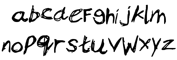 BamsAnger Font LOWERCASE