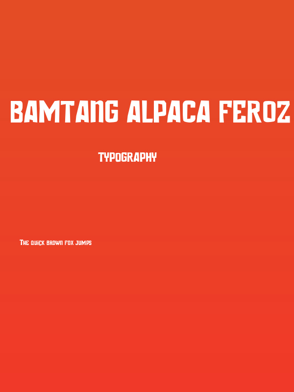 Bamtang Alpaca Feroz Fajadita Poster