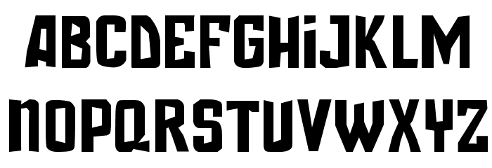 Bamtang Alpaca Feroz Fajadita Font LOWERCASE