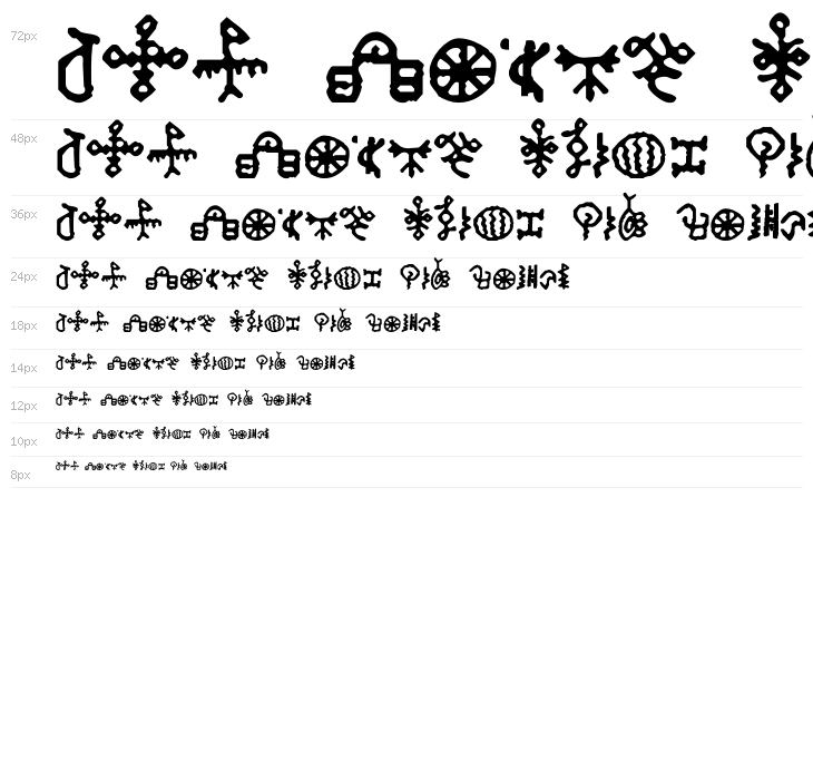 Bamum Symbols 1 Bamum Symbols 1 Waterfall