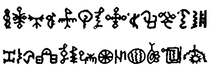 Bamum Symbols 1 Bamum Symbols 1 Fonte MINÚSCULAS