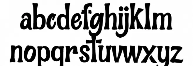 Bana Chips Free फ़ॉन्ट लोअरकेस