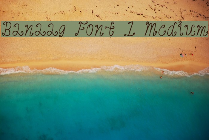 Banaag Font 1 Medium Fonte examples